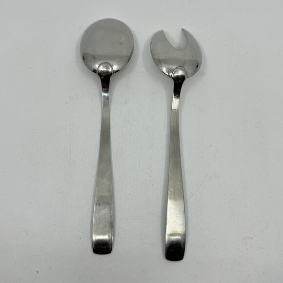 Vintage NOELLE RONEUSIL Serving Spoons (Set of 2) - Picture 2 of 8
